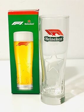 Collectible Heineken x Formula 1 Collaboration Pilsner Style Beer Glass Rare New